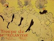 Henri  Toulouse-Lautrec Miss Eglantine's Troupe oil painting